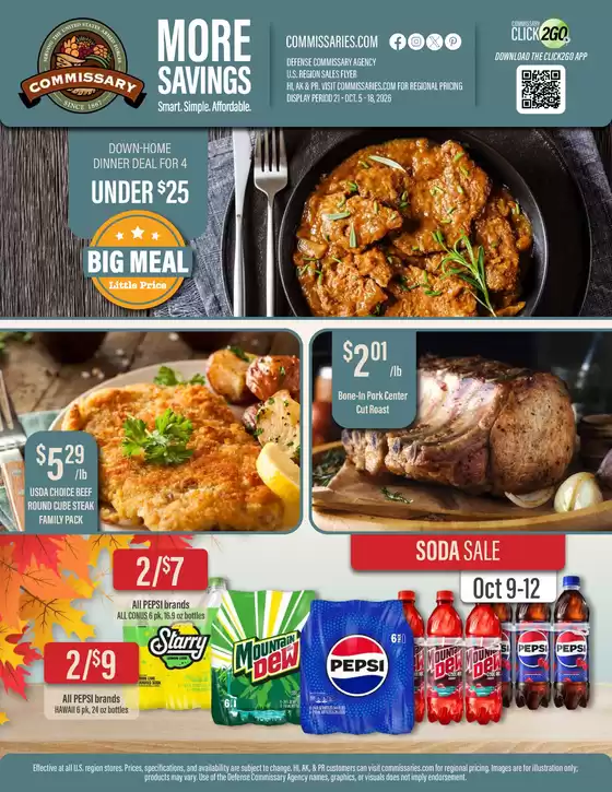 Commissary catalogue in McCandless-PA | Flyer Commissary | 2026-10-05T00:00:00.000Z - 2026-10-18T00:00:00.000Z