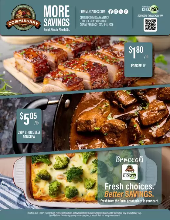 Commissary catalogue | Exclusive deals for our customers | 2026-10-05T00:00:00.000Z - 2026-10-18T00:00:00.000Z