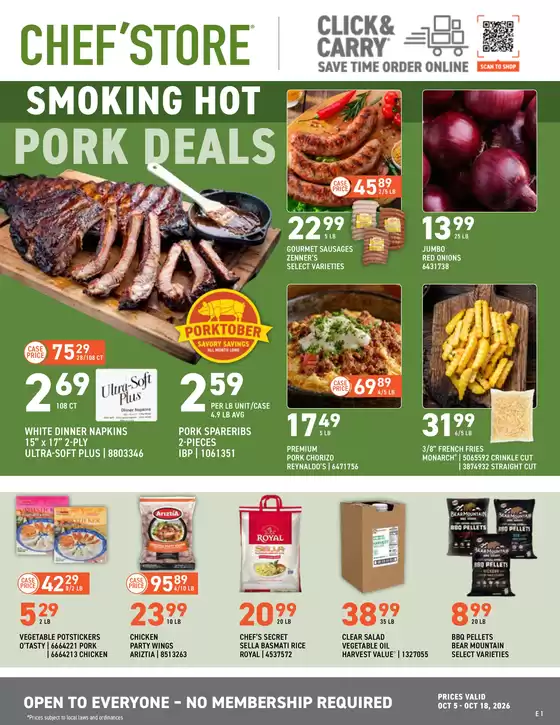 Chef'Store catalogue | Top offers for all bargain hunters | 2026-10-05T00:00:00.000Z - 2026-10-18T00:00:00.000Z