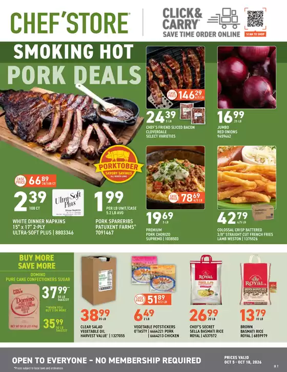 Chef'Store catalogue | Exclusive deals and bargains | 2026-10-05T00:00:00.000Z - 2026-10-18T00:00:00.000Z