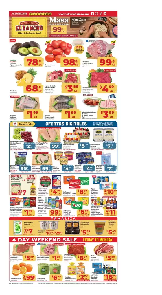 Supermercado El Rancho catalogue in Spring TX | Weekly Ad | 2026-10-07T00:00:00.000Z - 2026-10-13T00:00:00.000Z