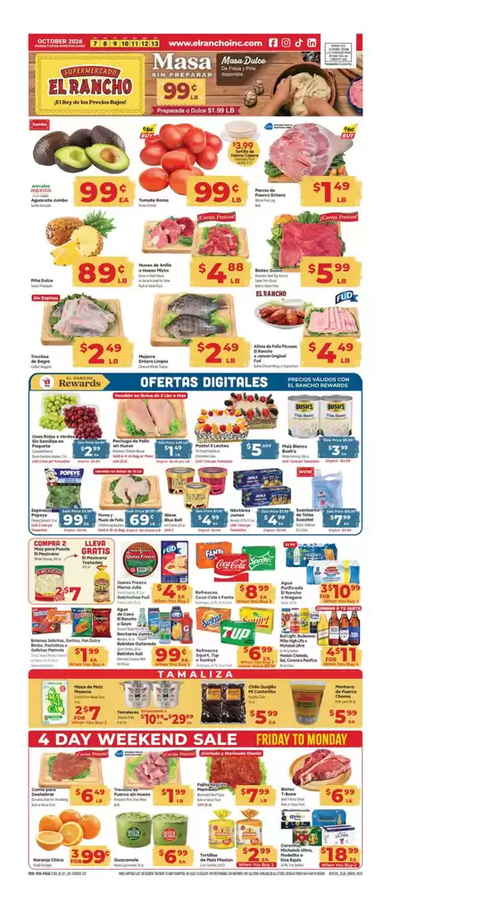 Supermercado El Rancho catalogue | Weekly Ad | 2026-10-07T00:00:00.000Z - 2026-10-13T00:00:00.000Z