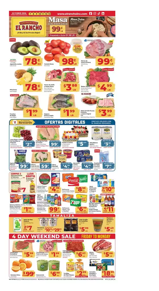 Supermercado El Rancho catalogue in Fairview TX | Weekly Ad | 2026-10-07T00:00:00.000Z - 2026-10-13T00:00:00.000Z