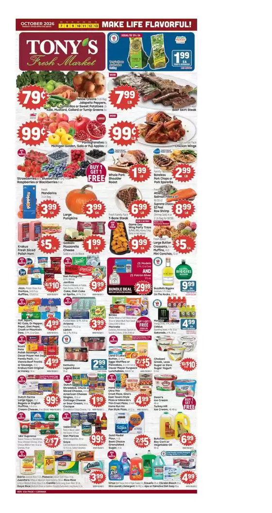 Tony's Fresh Market catalogue in Maywood IL | Weekly Ad | 2026-10-07T00:00:00.000Z - 2026-10-13T00:00:00.000Z
