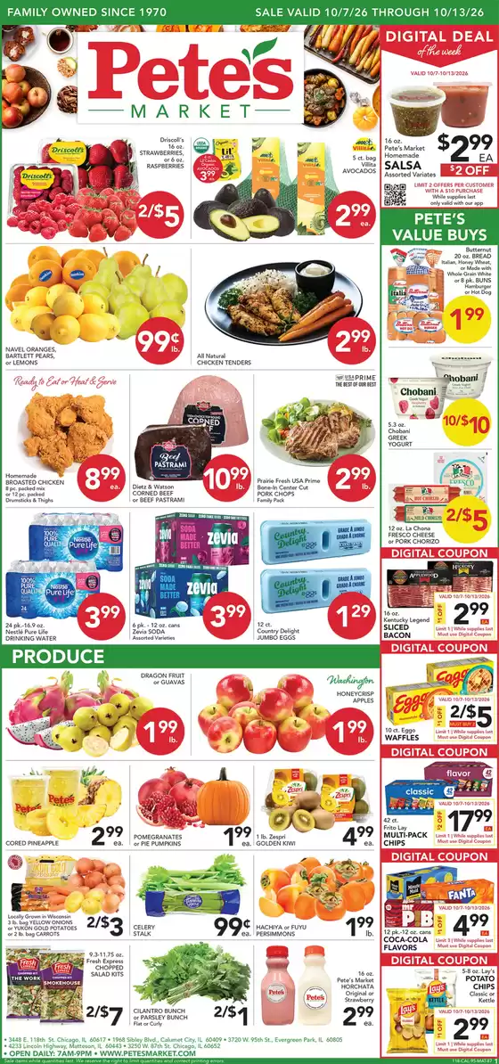 Pete's Fresh Market catalogue in Mokena IL | Discounts and promotions | 2026-10-07T00:00:00.000Z - 2026-10-13T00:00:00.000Z