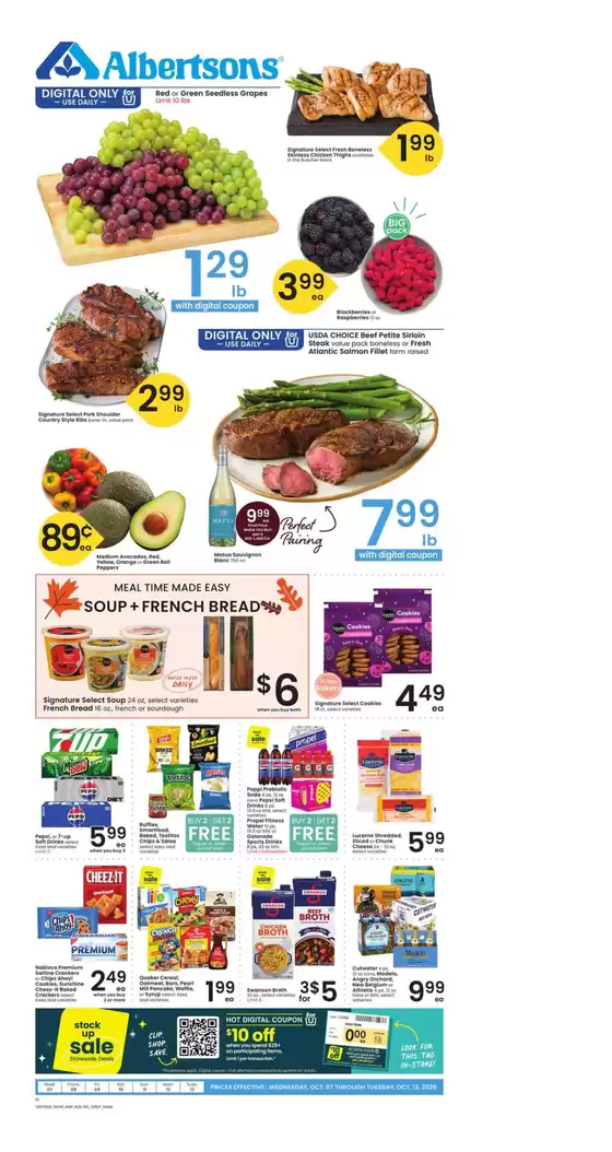 Albertsons catalogue | Wide range of offers | 2026-10-07T00:00:00.000Z - 2026-10-13T00:00:00.000Z