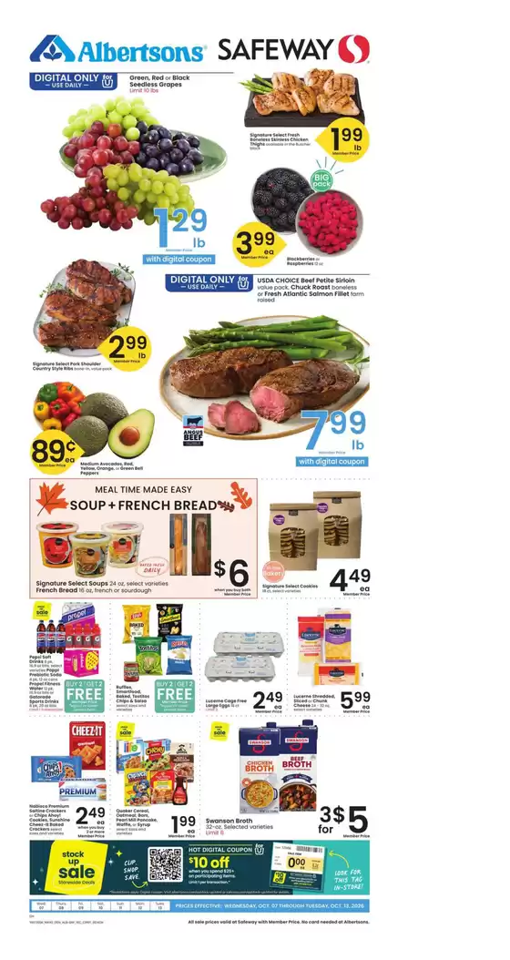 Albertsons catalogue | Special offers for you | 2026-10-07T00:00:00.000Z - 2026-10-13T00:00:00.000Z