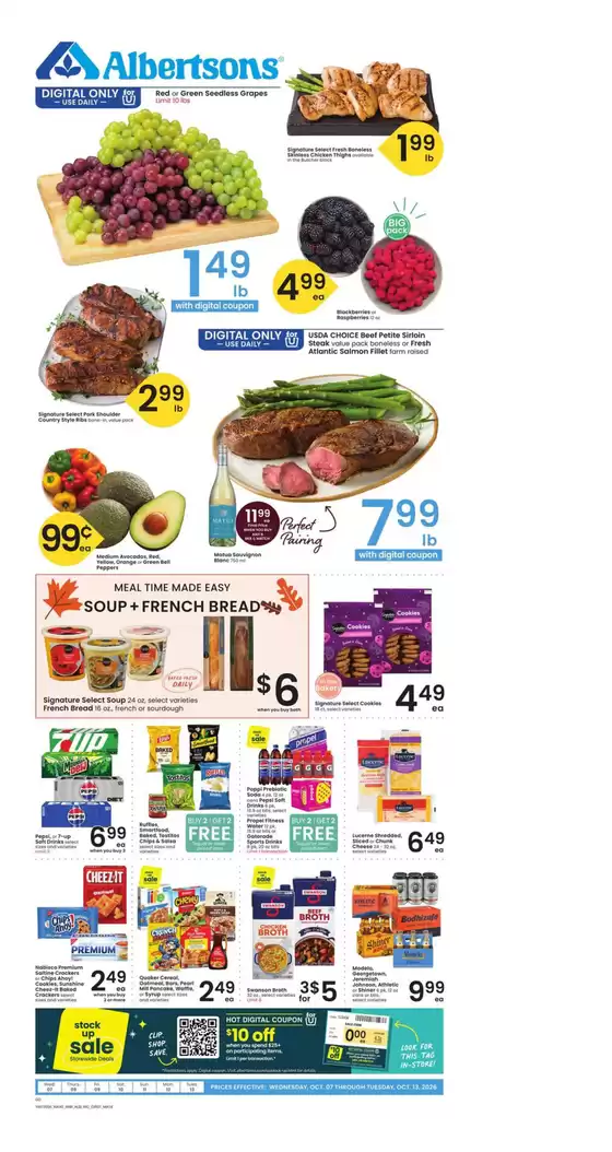 Albertsons catalogue | Top deals for all customers | 2026-10-07T00:00:00.000Z - 2026-10-13T00:00:00.000Z