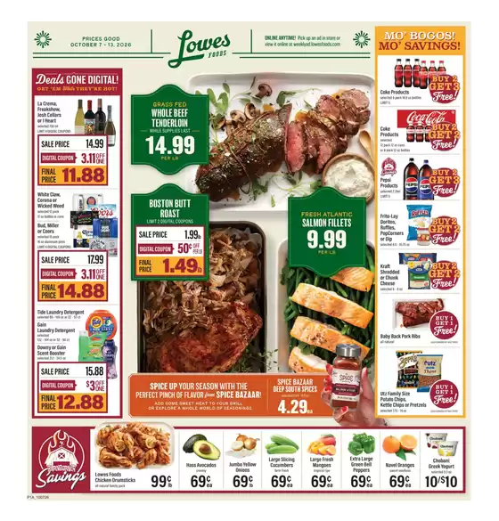 Lowes Foods catalogue in Lancaster SC | Weekly Ad | 2026-10-07T00:00:00.000Z - 2026-10-13T00:00:00.000Z