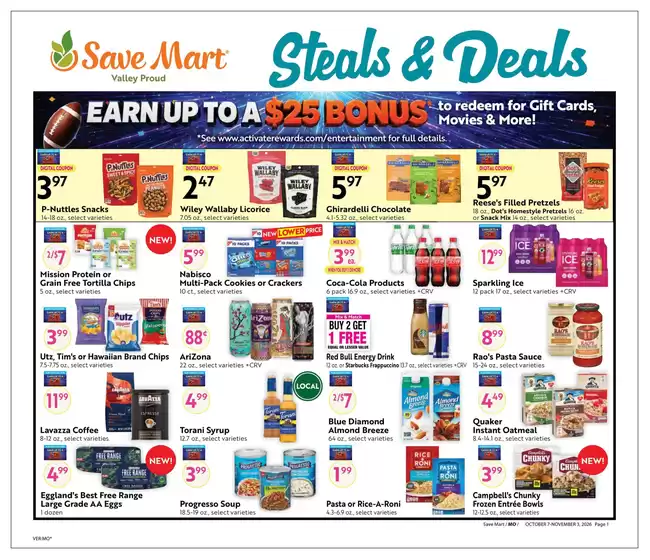 Save Mart catalogue in Modesto CA | Online Savings Guide | 2026-10-07T00:00:00.000Z - 2026-11-03T00:00:00.000Z