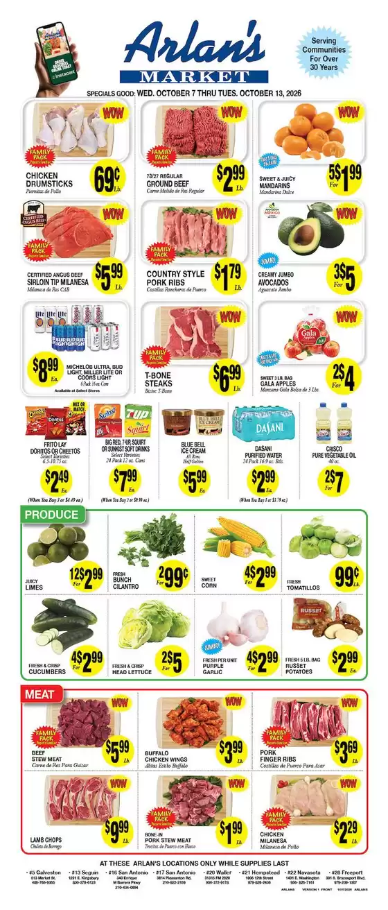 Arlan's Market catalogue | Exclusive deals and bargains | 2026-10-07T00:00:00.000Z - 2026-10-13T00:00:00.000Z