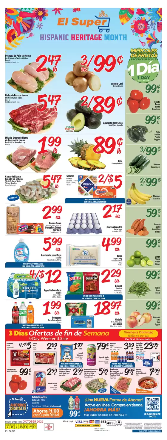 El Super catalogue | Our best deals for you | 2026-10-07T00:00:00.000Z - 2026-10-13T00:00:00.000Z