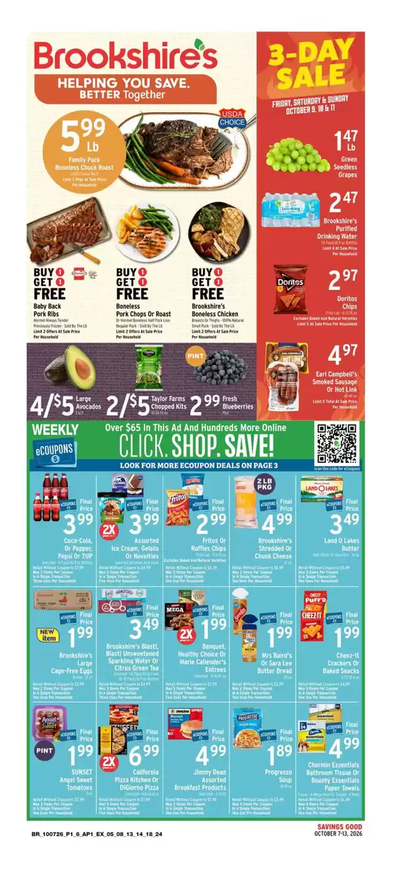 Brookshire's catalogue in Granbury TX | Weekly Circular | 2026-10-07T00:00:00.000Z - 2026-10-13T00:00:00.000Z