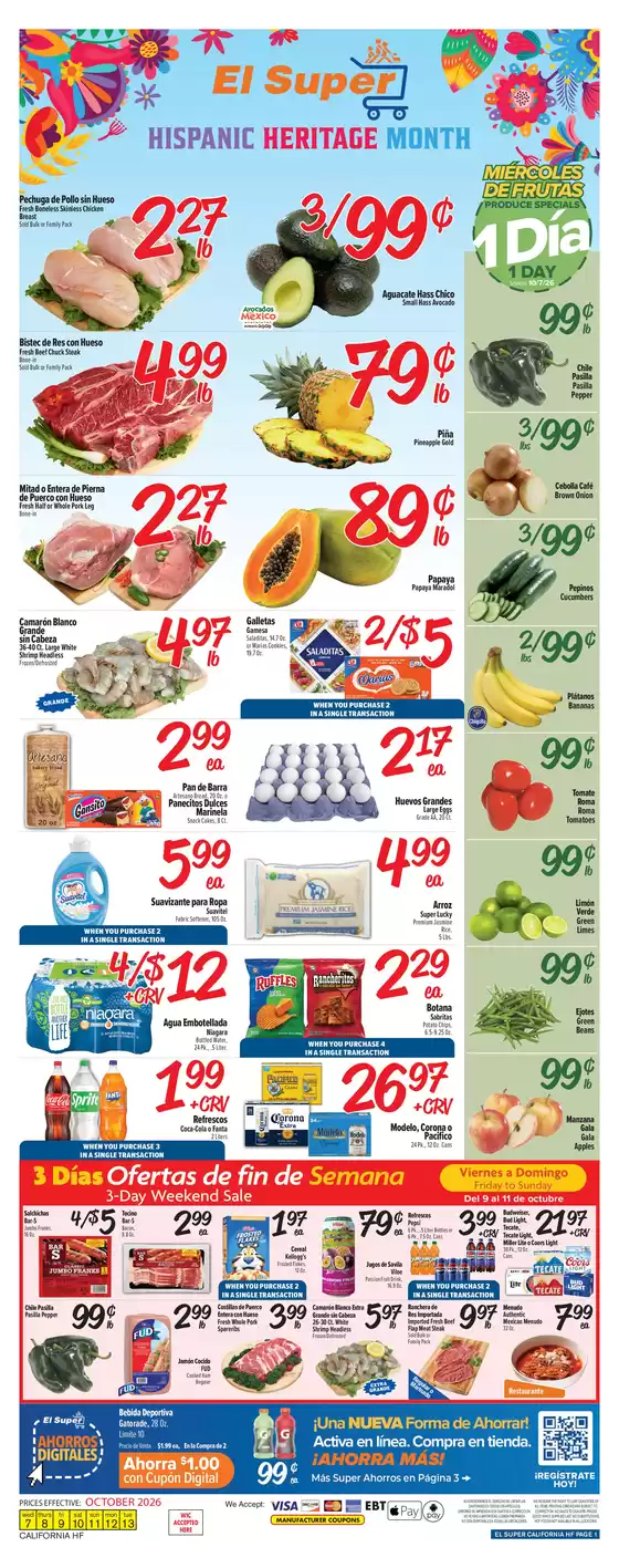 El Super catalogue in Buena Park CA | Exclusive bargains | 2026-10-07T00:00:00.000Z - 2026-10-13T00:00:00.000Z