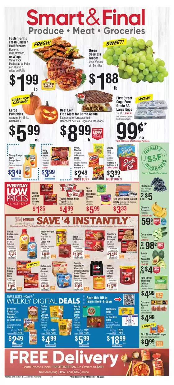 Smart & Final catalogue in Buena Park CA | Current deals and offers | 2026-10-07T00:00:00.000Z - 2026-10-08T00:00:00.000Z