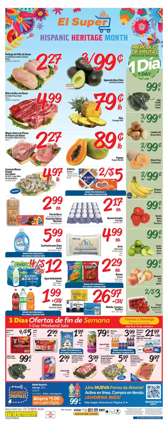 El Super catalogue in Buena Park CA | Save now with our deals | 2026-10-07T00:00:00.000Z - 2026-10-13T00:00:00.000Z