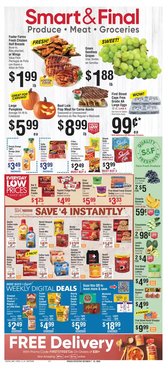 Smart & Final catalogue in Buena Park CA | Weekly Ad Savings (10/07/2026 - 10/13/2026) | 2026-10-07T00:00:00.000Z - 2026-10-08T00:00:00.000Z