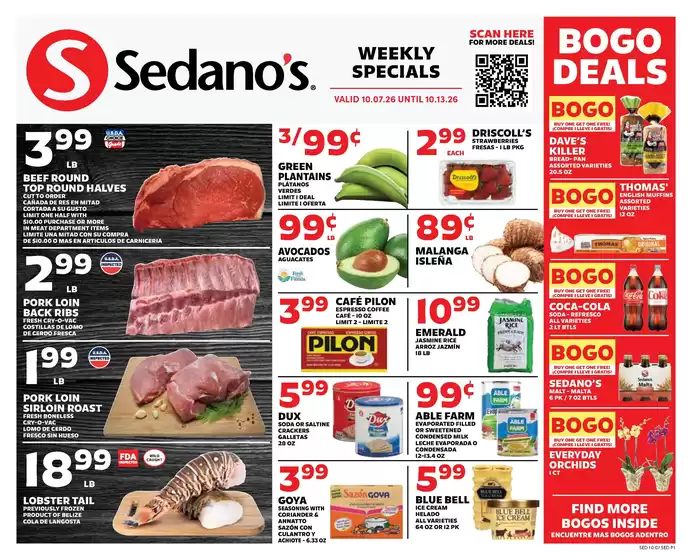Sedano's catalogue in Miramar FL | Sedano's weekly ad | 2026-10-07T00:00:00.000Z - 2026-10-13T00:00:00.000Z
