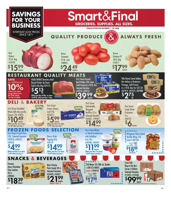 Smart & Final catalogue in Buena Park CA | Business & Club Savings (10/07/26 - 10/20/26) | 2026-10-07T00:00:00.000Z - 2026-10-20T00:00:00.000Z