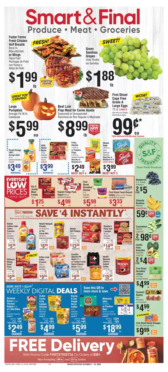 Smart & Final catalogue in Buena Park CA | Attractive special offers for everyone | 2026-10-07T00:00:00.000Z - 2026-10-08T00:00:00.000Z