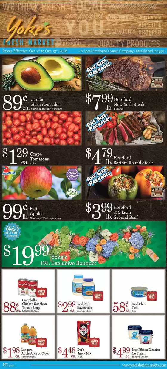 Yoke's Fresh Market catalogue | Great discounts on selected products | 2026-10-07T00:00:00.000Z - 2026-10-13T00:00:00.000Z