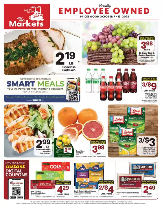 The Markets catalogue | The Markets weekly ad | 2026-10-07T00:00:00.000Z - 2026-10-13T00:00:00.000Z