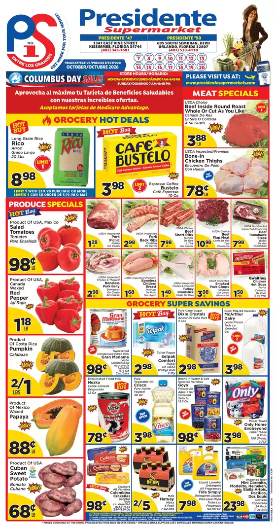 Presidente catalogue | Top offers for smart savers | 2026-10-07T00:00:00.000Z - 2026-10-20T00:00:00.000Z