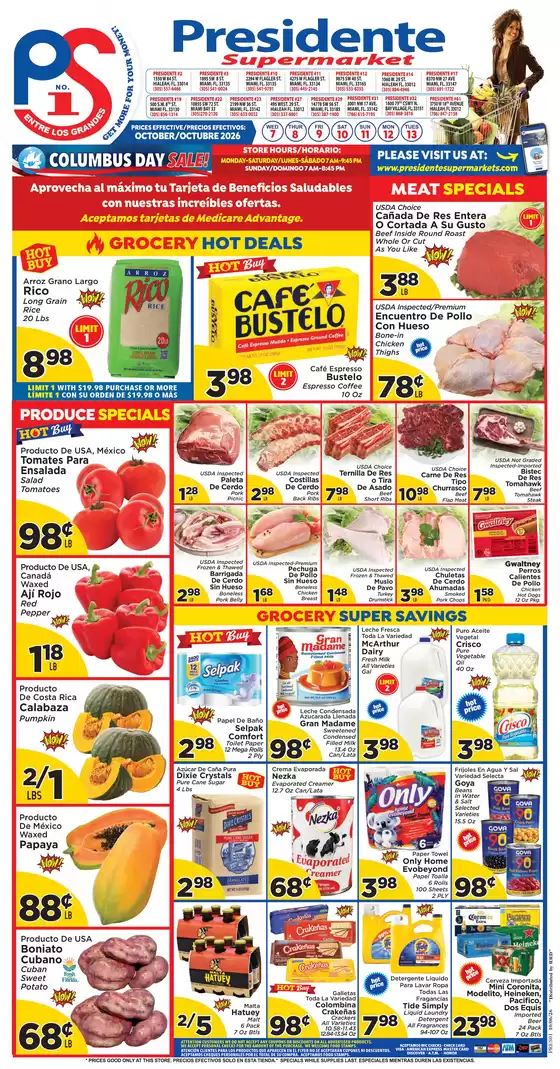 Presidente catalogue | Presidente weekly ad | 2026-10-07T00:00:00.000Z - 2026-10-13T00:00:00.000Z