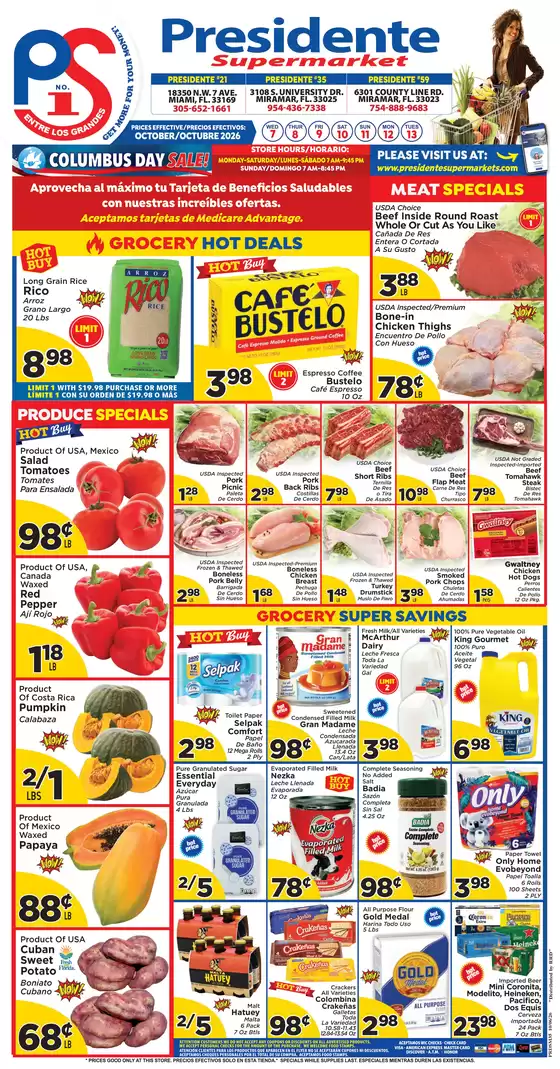 Presidente catalogue | Top offers for all bargain hunters | 2026-10-07T00:00:00.000Z - 2026-10-13T00:00:00.000Z