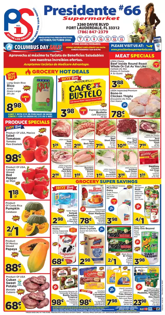 Presidente catalogue | Great offer for all customers | 2026-10-07T00:00:00.000Z - 2026-10-13T00:00:00.000Z