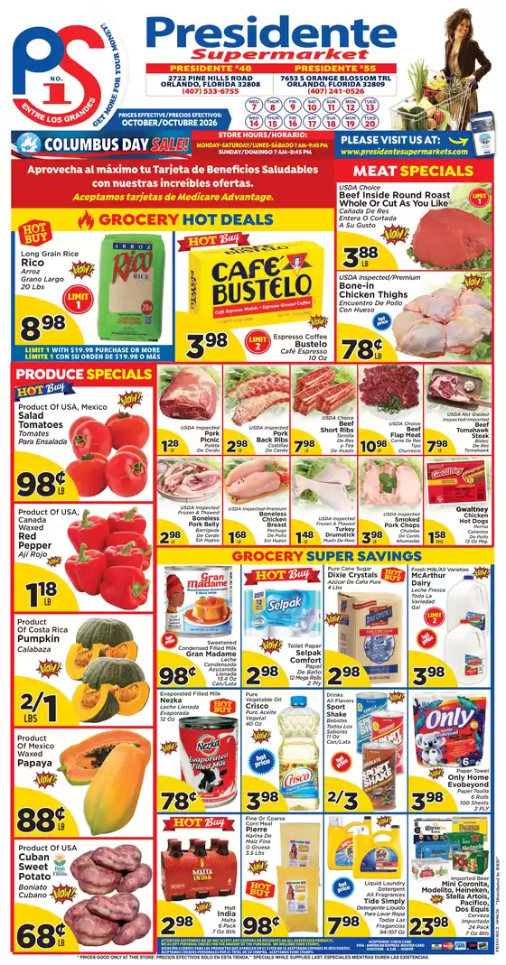 Presidente catalogue | Discover attractive offers | 2026-10-01T00:00:00.000Z - 2026-10-31T00:00:00.000Z