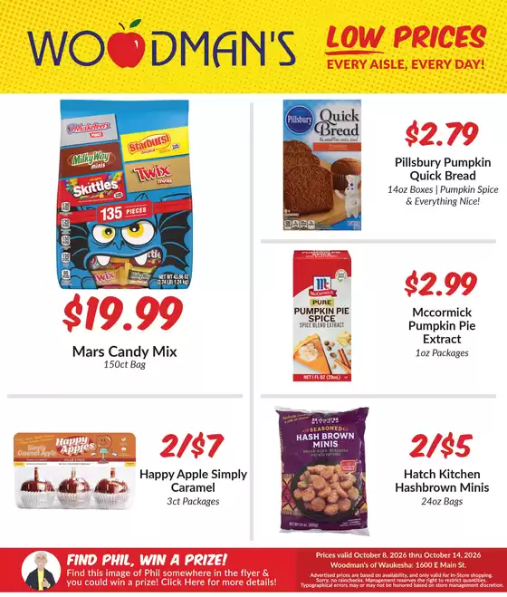 Woodman's catalogue | Top deals for all customers | 2026-10-08T00:00:00.000Z - 2026-10-14T00:00:00.000Z