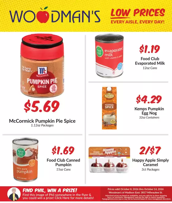 Woodman's catalogue | Our best bargains | 2026-10-08T00:00:00.000Z - 2026-10-14T00:00:00.000Z