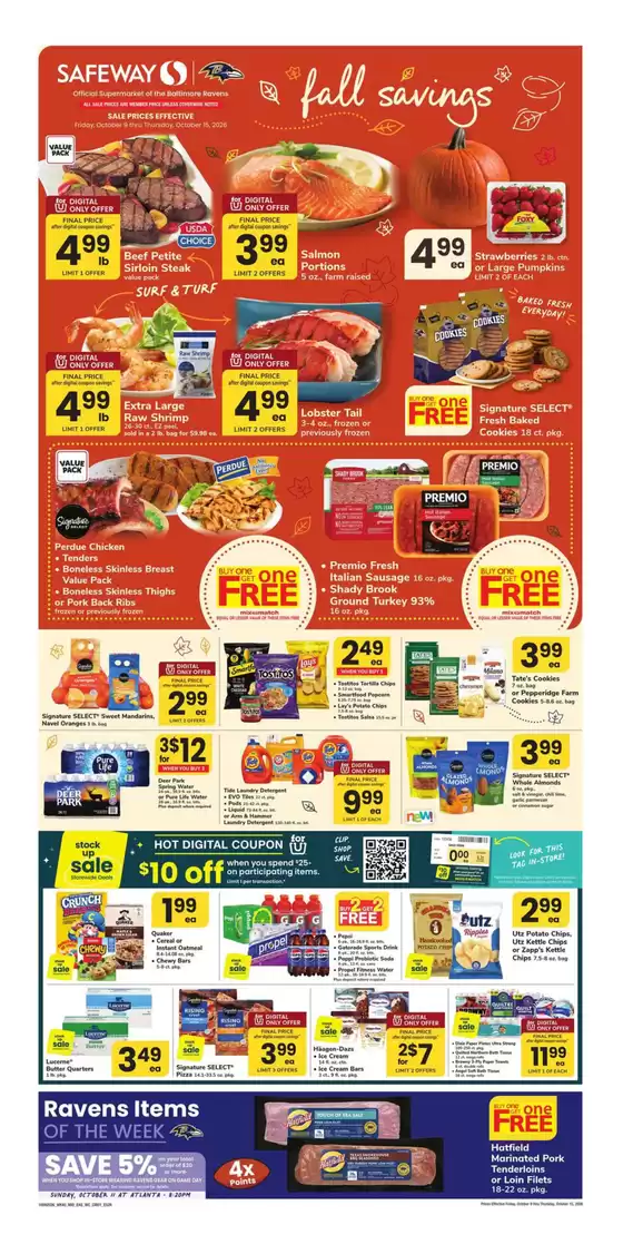 Safeway catalogue in Burtonsville MD | Top deals for all customers | 2026-10-09T00:00:00.000Z - 2026-10-15T00:00:00.000Z