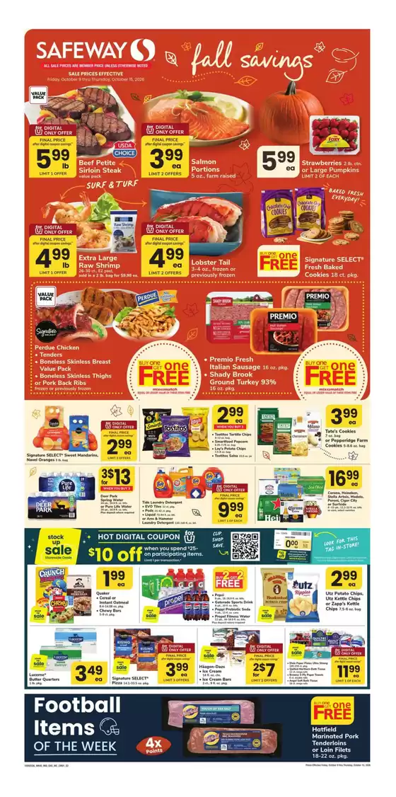 Safeway catalogue in Clinton MD | Discounts and promotions | 2026-10-09T00:00:00.000Z - 2026-10-15T00:00:00.000Z