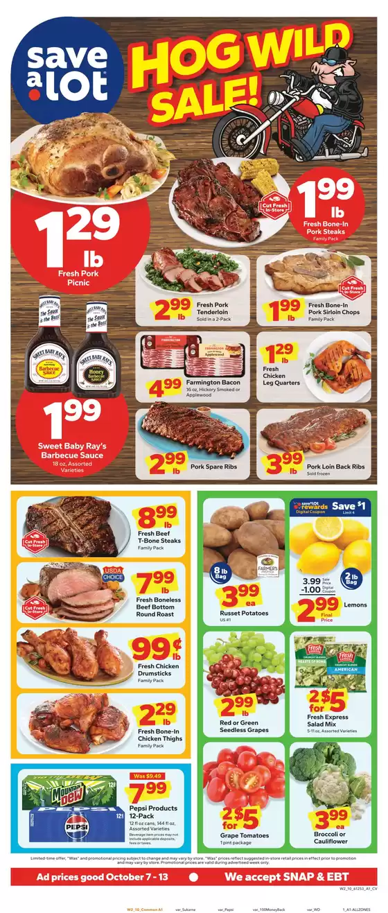 Save a Lot catalogue in Bolingbrook IL | Great discounts on selected products | 2026-10-07T00:00:00.000Z - 2026-10-13T00:00:00.000Z
