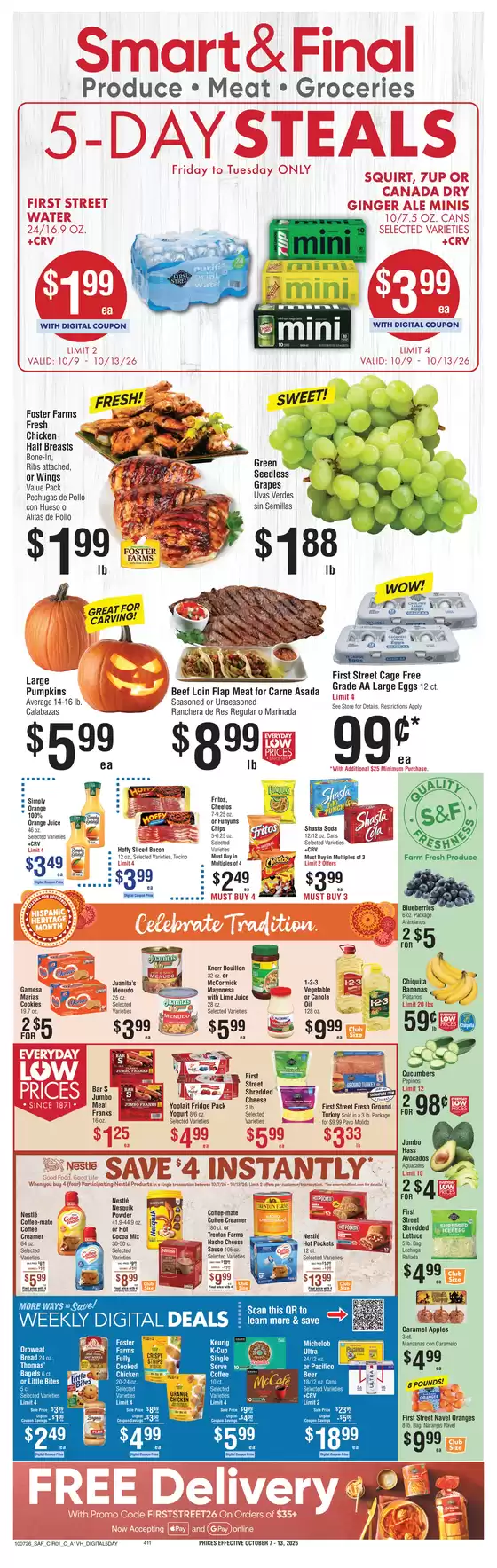 Smart & Final catalogue in Orange CA | Save now with our deals | 2026-10-09T00:00:00.000Z - 2026-10-13T00:00:00.000Z