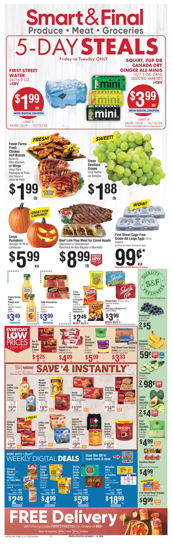 Smart & Final catalogue in Orange CA | Weekly Ad Savings (10/07/2026 - 10/13/2026) | 2026-10-09T00:00:00.000Z - 2026-10-13T00:00:00.000Z