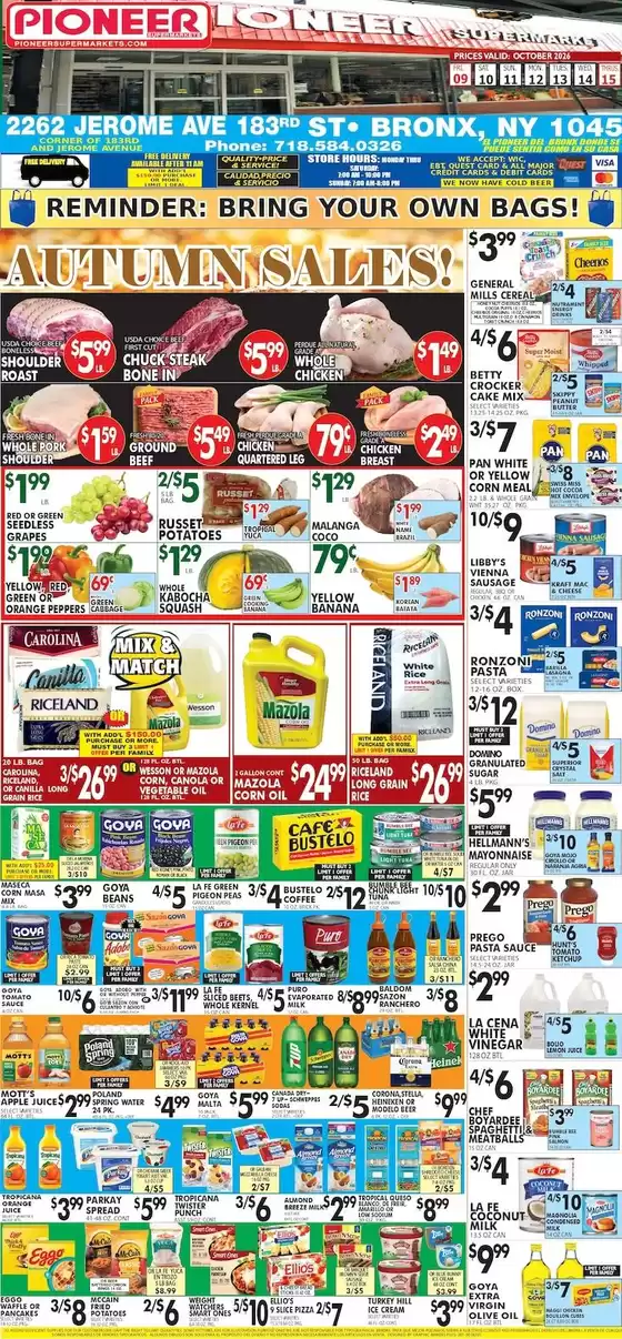 Pioneer Supermarkets catalogue | Offers for bargain hunters | 2026-10-09T00:00:00.000Z - 2026-10-15T00:00:00.000Z