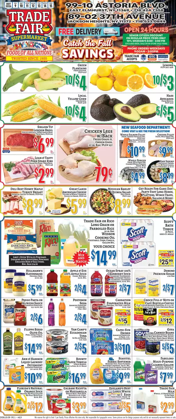 Trade Fair Supermarket catalogue | Great discounts on selected products | 2026-10-09T00:00:00.000Z - 2026-10-15T00:00:00.000Z