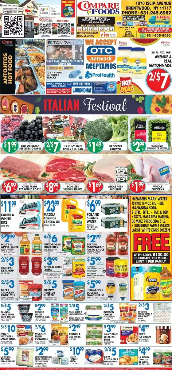 Compare Foods catalogue | Attractive special offers for everyone | 2026-10-09T00:00:00.000Z - 2026-10-15T00:00:00.000Z