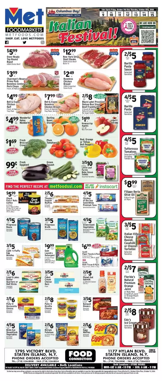 Met Foodmarkets catalogue in Springfield NJ | Great offer for bargain hunters | 2026-10-09T00:00:00.000Z - 2026-10-15T00:00:00.000Z