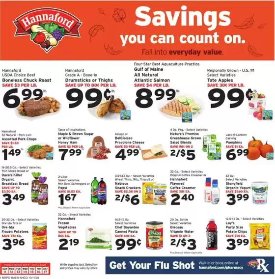 Hannaford catalogue | Current bargains and offers | 2026-10-11T00:00:00.000Z - 2026-10-17T00:00:00.000Z