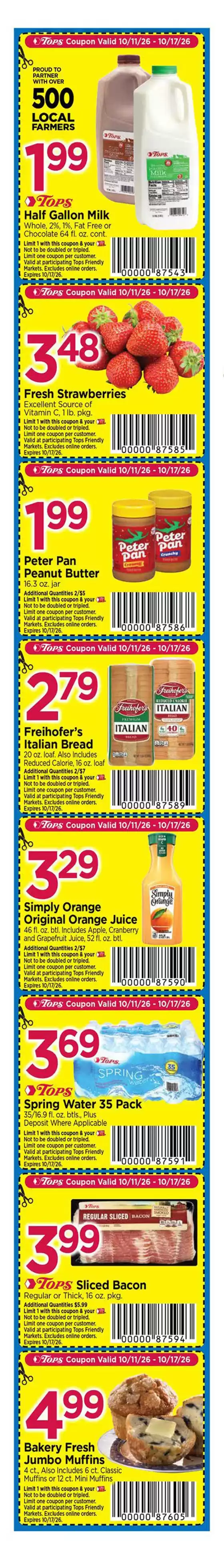 Tops catalogue in Tonawanda NY | Super Coupons! | 2026-10-11T00:00:00.000Z - 2026-10-17T00:00:00.000Z