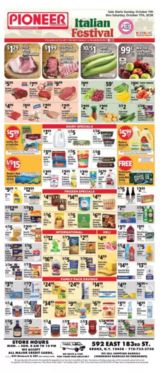 Pioneer Supermarkets catalogue in Lyndhurst NJ | Top offers for all bargain hunters | 2026-10-11T00:00:00.000Z - 2026-10-17T00:00:00.000Z