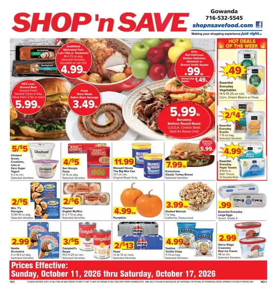 Shop 'n Save catalogue | Offers for bargain hunters | 2026-10-11T00:00:00.000Z - 2026-10-17T00:00:00.000Z