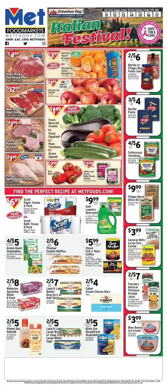 Met Foodmarkets catalogue in Lyndhurst NJ | Exclusive deals and bargains | 2026-10-11T00:00:00.000Z - 2026-10-17T00:00:00.000Z