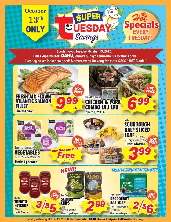 Times Supermarkets catalogue | Super Tuesday Savings | 2026-10-13T00:00:00.000Z - 2026-10-13T00:00:00.000Z
