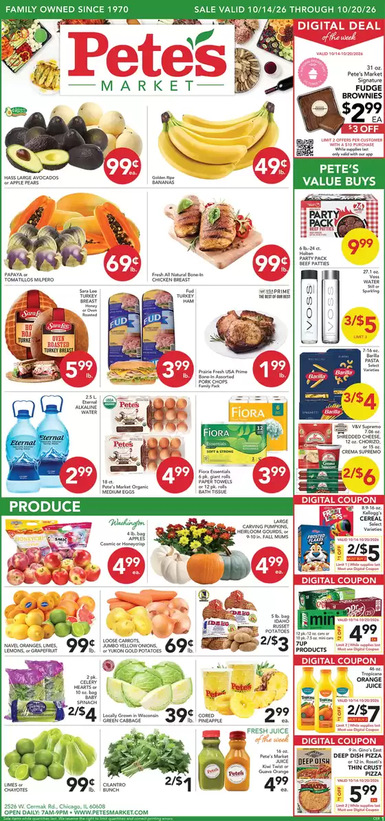Pete's Fresh Market catalogue in Lyons IL | Great offer for all customers | 2026-10-14T00:00:00.000Z - 2026-10-20T00:00:00.000Z