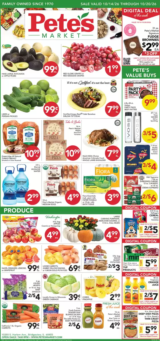 Pete's Fresh Market catalogue in Darien IL | Offers for bargain hunters | 2026-10-14T00:00:00.000Z - 2026-10-20T00:00:00.000Z